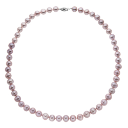 Náhrdelník ze sladkovodních kultivovaných perel se zlatým zapínáním