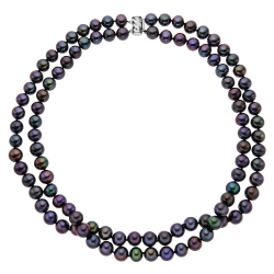 Náhrdelník ze sladkovodních kultivovaných perel se zlatým zapínáním