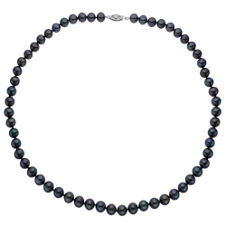 Náhrdelník ze sladkovodních perel se zlatým zapínáním v různých barvách