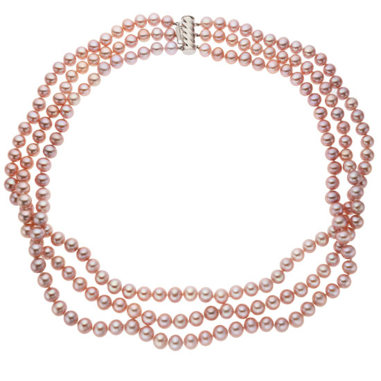 detail Náhrdelník z kultivovaných sladkovodních perel se zlatým zapínáním