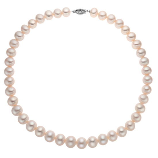 detail Náhrdelník z kultivovaných sladkovodních perel se zlatým zapínáním