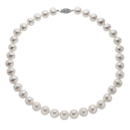 detail Náhrdelník z kultivovaných sladkovodních perel se zlatým zapínáním