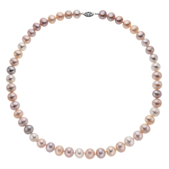 detail Náhrdelník ze sladkovodních kultivovaných perel se zlatým zapínáním