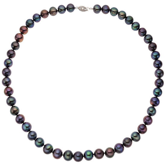 detail Náhrdelník ze sladkovodních kultivovaných perel se zlatým zapínáním