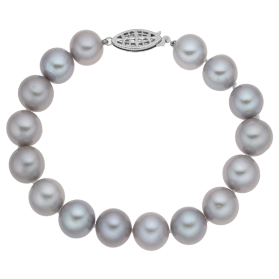 detail Náramek ze sladkovodních perel a zlatým zapínáním v různých barvách