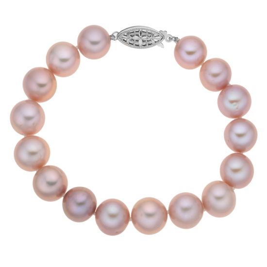 detail Náramek ze sladkovodních perel a zlatým zapínáním v různých barvách