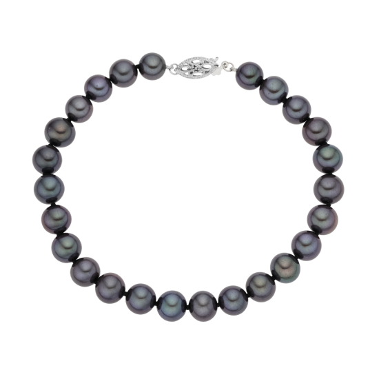 detail Náremek ze sladkovodních perel a zlatým zapínáním v různé barvách