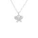 náhled Přívěsek z bílého zlata s diamanty, délka 44,5cm