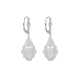náhled Náušnice z bílého zlata ve stylu art deco s diamanty. Celková délka 4,10cm