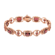 náhled Náramek z růžového zlata s granáty a diamanty o délce 18,00cm