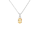 náhled Přívěsek z bílého zlata s citrínem a diamanty na řetízku o délce 45cm