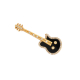 náhled Brož - kytara ze žlutého zlata s onyxem a diamanty. Délka 3,40cm
